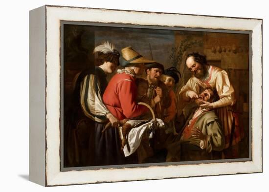 The Tooth Puller-Gerrit van Honthorst-Framed Premier Image Canvas