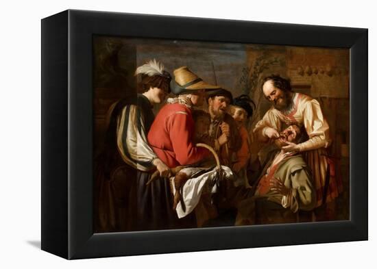 The Tooth Puller-Gerrit van Honthorst-Framed Premier Image Canvas