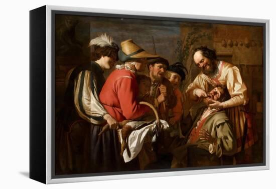 The Tooth Puller-Gerrit van Honthorst-Framed Premier Image Canvas