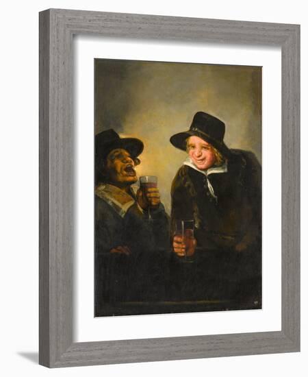 The Topers, circa 1850 (Oil on Canvas)-Francisco Jose de Goya y Lucientes-Framed Giclee Print