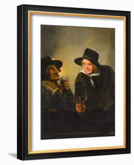 The Topers, circa 1850 (Oil on Canvas)-Francisco Jose de Goya y Lucientes-Framed Giclee Print