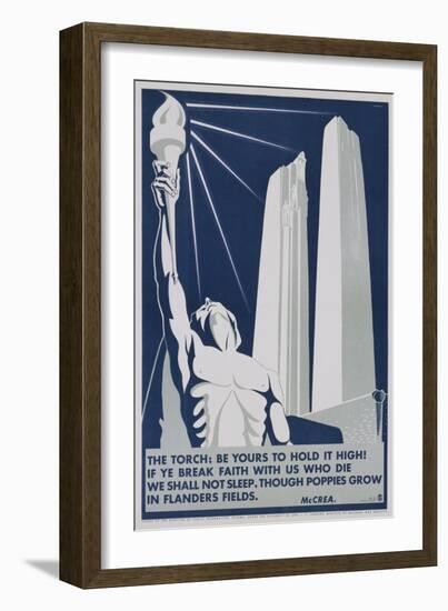 The Torch: Be it Yours to Hold High! Poster-Richard E. Filipowski-Framed Giclee Print