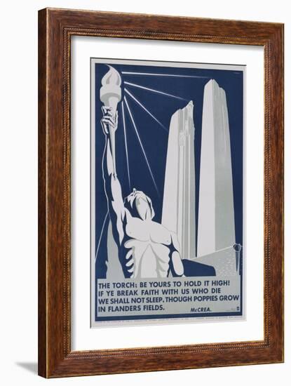 The Torch: Be it Yours to Hold High! Poster-Richard E. Filipowski-Framed Giclee Print