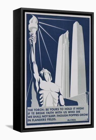 The Torch: Be it Yours to Hold High! Poster-Richard E. Filipowski-Framed Premier Image Canvas