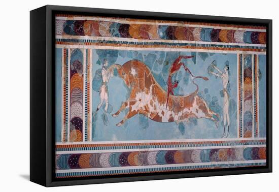 The Toreador Fresco, Knossos Palace, Crete, circa 1500 BC-null-Framed Premier Image Canvas