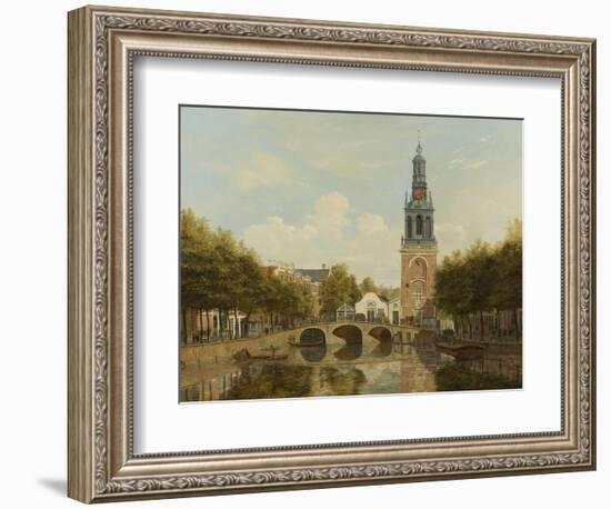 The Torensluis and the Jan Roodenpoortstoren in Amsterdam, by Hendrik Gerrit Ten Cate, 1829-Hendrik Gerrit ten Cate-Framed Art Print