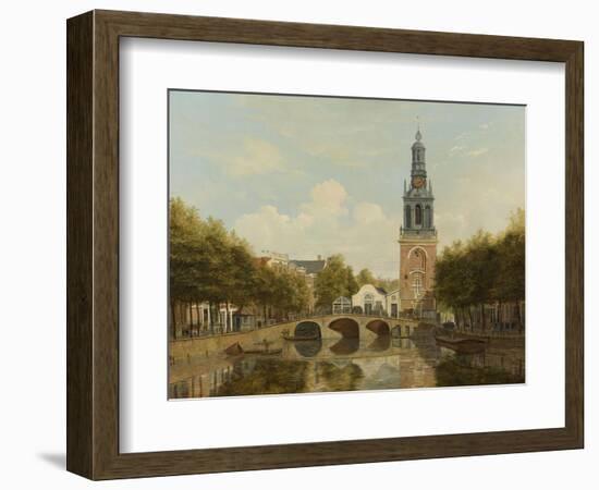 The Torensluis and the Jan Roodenpoortstoren in Amsterdam, by Hendrik Gerrit Ten Cate, 1829-Hendrik Gerrit ten Cate-Framed Art Print