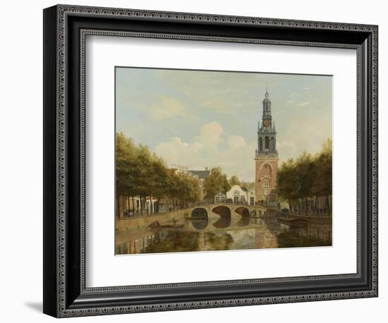 The Torensluis and the Jan Roodenpoortstoren in Amsterdam, by Hendrik Gerrit Ten Cate, 1829-Hendrik Gerrit ten Cate-Framed Art Print