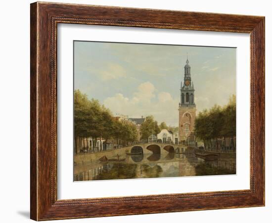 The Torensluis and the Jan Roodenpoortstoren in Amsterdam, by Hendrik Gerrit Ten Cate, 1829-Hendrik Gerrit ten Cate-Framed Art Print
