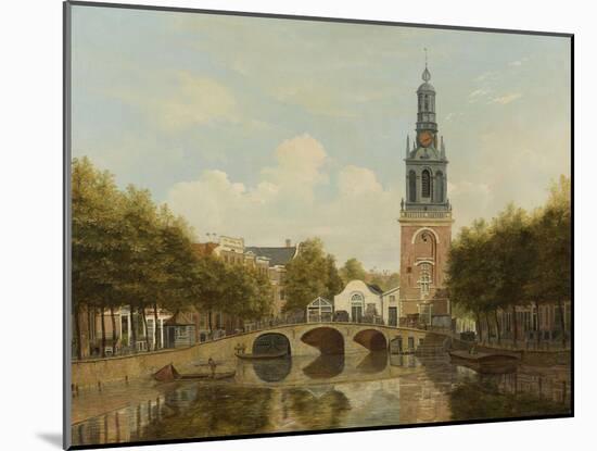 The Torensluis and the Jan Roodenpoortstoren in Amsterdam, by Hendrik Gerrit Ten Cate, 1829-Hendrik Gerrit ten Cate-Mounted Art Print