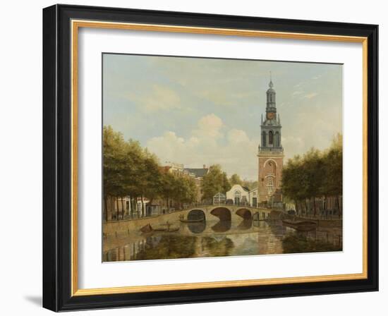 The Torensluis and the Jan Roodenpoortstoren in Amsterdam, by Hendrik Gerrit Ten Cate, 1829-Hendrik Gerrit ten Cate-Framed Art Print