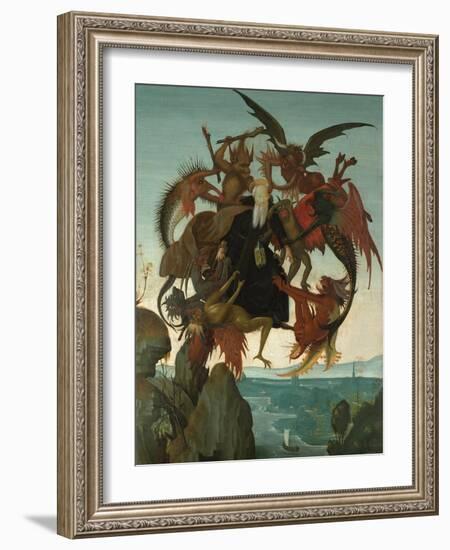 The Torment of Saint Anthony-Michelangelo Buonarroti-Framed Giclee Print