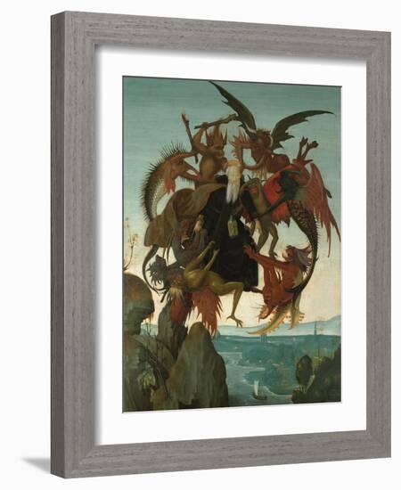 The Torment of Saint Anthony-Michelangelo Buonarroti-Framed Giclee Print