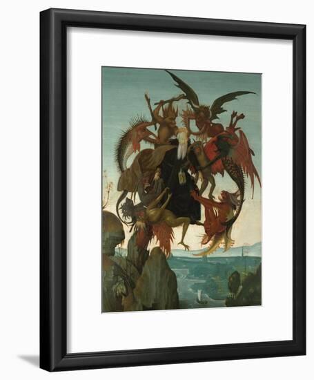 The Torment of Saint Anthony-Michelangelo Buonarroti-Framed Giclee Print