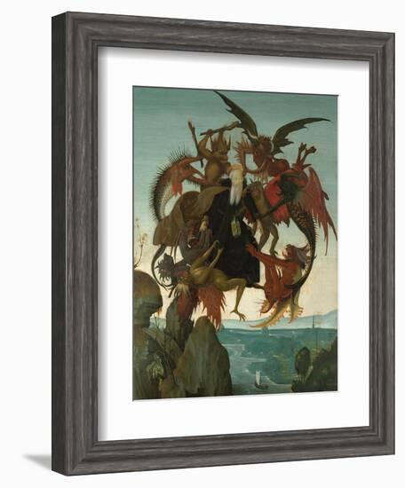 The Torment of Saint Anthony-Michelangelo Buonarroti-Framed Giclee Print