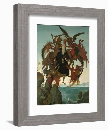 The Torment of Saint Anthony-Michelangelo Buonarroti-Framed Giclee Print