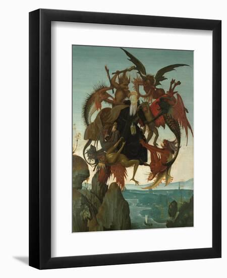 The Torment of Saint Anthony-Michelangelo Buonarroti-Framed Giclee Print