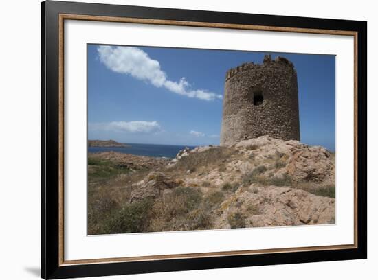 The Torre Aragonese, a Spanish Tower Dating from the Year Ad500, Isola Rossa-Ethel Davies-Framed Photographic Print