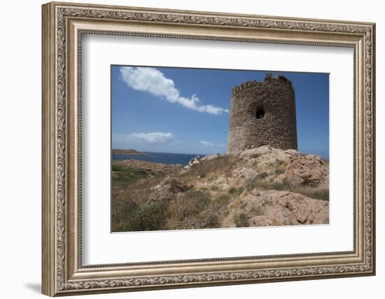 The Torre Aragonese, a Spanish Tower Dating from the Year Ad500, Isola Rossa-Ethel Davies-Framed Photographic Print