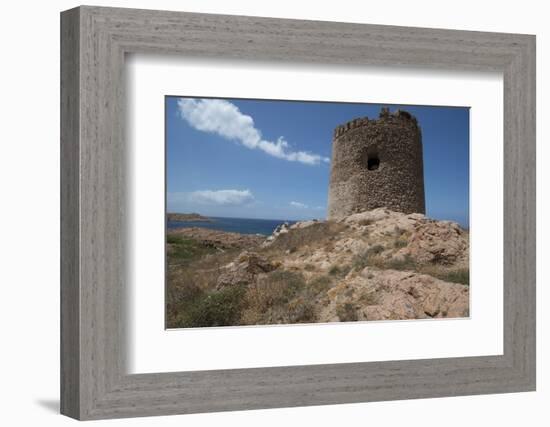 The Torre Aragonese, a Spanish Tower Dating from the Year Ad500, Isola Rossa-Ethel Davies-Framed Photographic Print