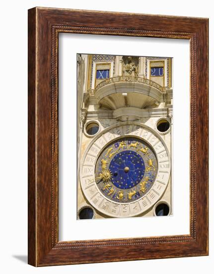 The Torre dell'Orologio in the Piazza San Marco, Venice, Veneto, Italy-Russ Bishop-Framed Photographic Print