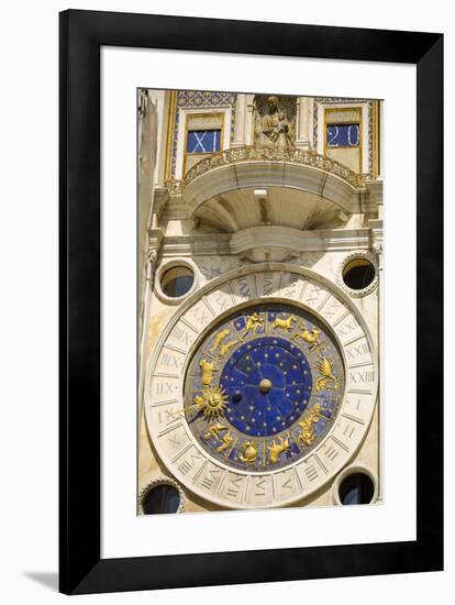 The Torre dell'Orologio in the Piazza San Marco, Venice, Veneto, Italy-Russ Bishop-Framed Premium Photographic Print