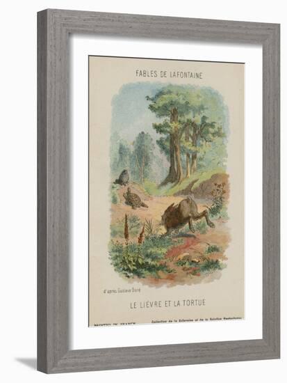 The Tortoise Anf the Hare-Gustave Doré-Framed Giclee Print