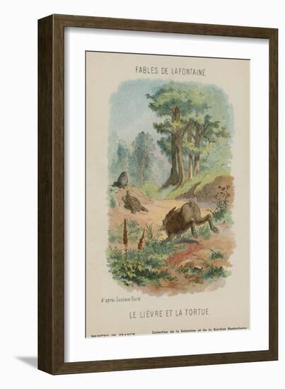 The Tortoise Anf the Hare-Gustave Doré-Framed Giclee Print