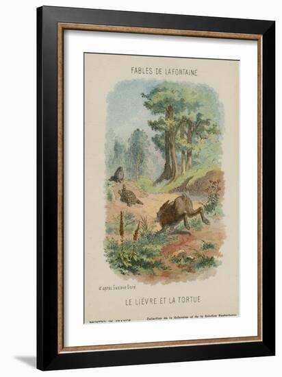 The Tortoise Anf the Hare-Gustave Doré-Framed Giclee Print