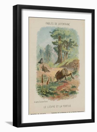 The Tortoise Anf the Hare-Gustave Doré-Framed Giclee Print