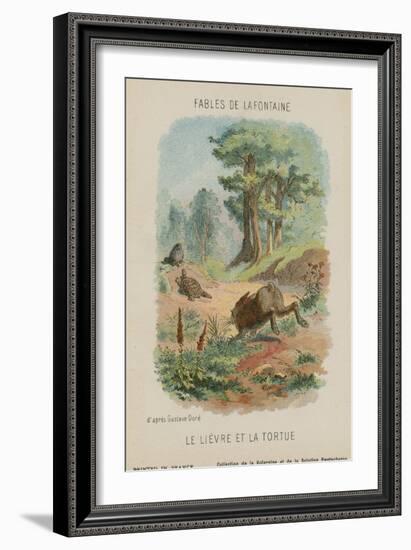 The Tortoise Anf the Hare-Gustave Doré-Framed Giclee Print