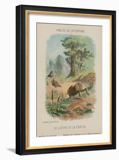 The Tortoise Anf the Hare-Gustave Doré-Framed Giclee Print