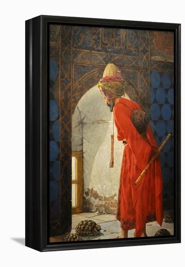 The Tortoise Trainer, 1906-Osman Hamdi Bey-Framed Premier Image Canvas