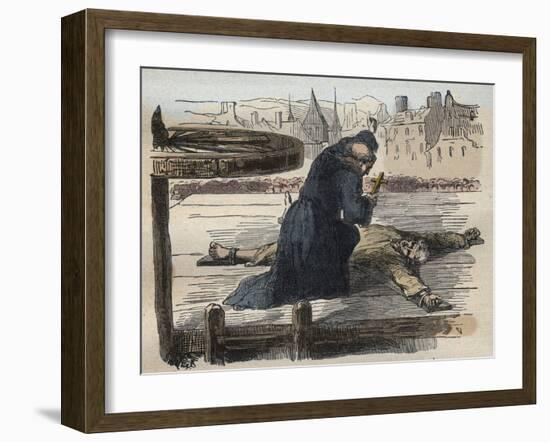 The Torture of Jean Calas-French School-Framed Giclee Print