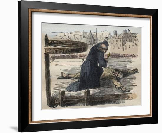 The Torture of Jean Calas-French School-Framed Giclee Print