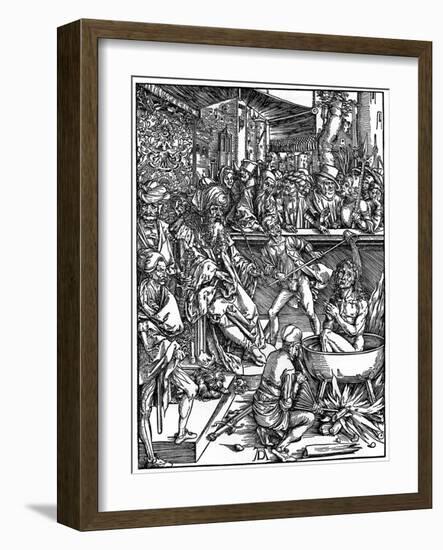 The Torture of St John the Evangelist, 1498-Albrecht Durer-Framed Giclee Print