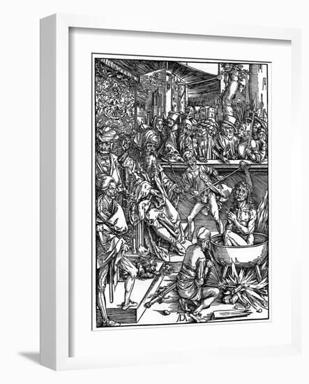 The Torture of St John the Evangelist, 1498-Albrecht Durer-Framed Giclee Print