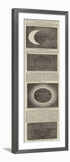 The Total Eclipse of the Sun, as Observed in Sweden by Mr J R Hind-null-Framed Giclee Print