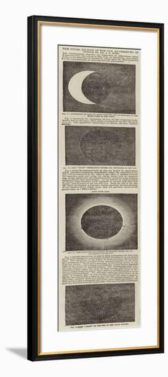 The Total Eclipse of the Sun, as Observed in Sweden by Mr J R Hind-null-Framed Giclee Print