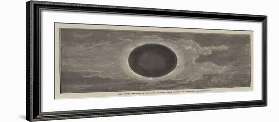 The Total Eclipse of the Sun, as Seen from Gibraltar Through the Telescope-null-Framed Giclee Print