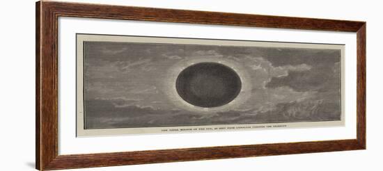 The Total Eclipse of the Sun, as Seen from Gibraltar Through the Telescope-null-Framed Giclee Print