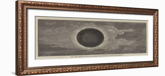 The Total Eclipse of the Sun, as Seen from Gibraltar Through the Telescope-null-Framed Giclee Print