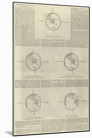 The Total Solar Eclipse of 12 December-null-Mounted Giclee Print