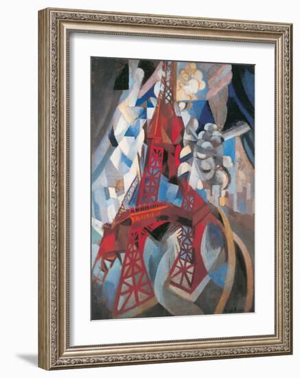 The Tour Eiffel and Paris, 1911-1912-Robert Delaunay-Framed Giclee Print