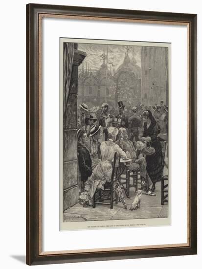 The Tourist in Venice, the Band on the Piazza of St Mark'S-Richard Caton Woodville II-Framed Giclee Print