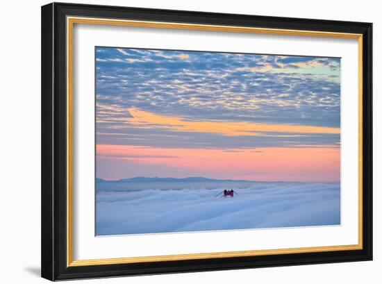 The Tower Above, Sunrise at Golden Gate Bridge, San Francisco-Vincent James-Framed Photographic Print