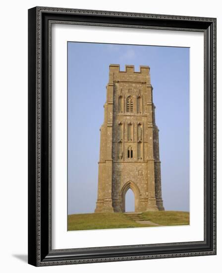 The Tower, Glastonbury Tor, Glastonbury, Somerset, England, UK-Julia Bayne-Framed Photographic Print