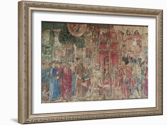 The Tower of Babel, 1468-84 (Fresco)-Benozzo di Lese di Sandro Gozzoli-Framed Giclee Print