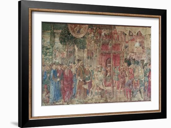 The Tower of Babel, 1468-84 (Fresco)-Benozzo di Lese di Sandro Gozzoli-Framed Giclee Print