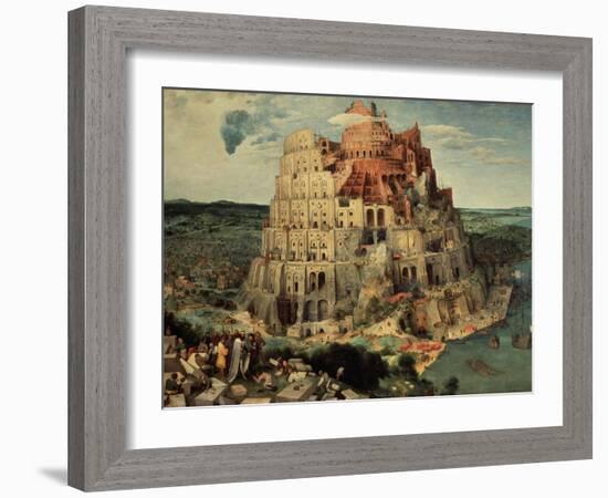 The Tower of Babel, 1563-Pieter Bruegel the Elder-Framed Giclee Print